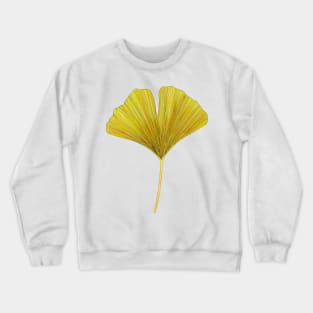 Yellow ginkgo leaf Crewneck Sweatshirt